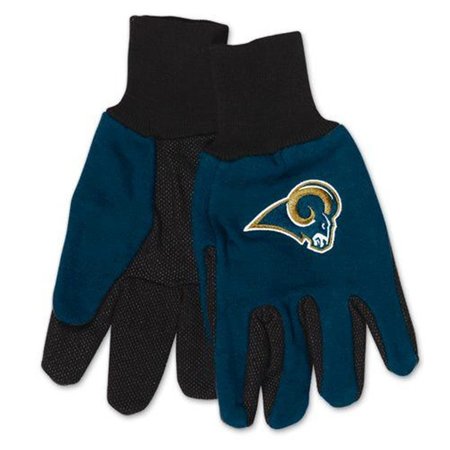 MCARTHUR TOWELS & SPORTS Los Angeles Rams Two Tone Adult Size Gloves 9960690680